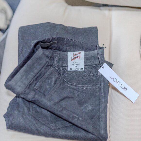 Joe's Jeans “Hi Honey” high rise curvy bootcut - Coated Black - 28-  NWT - Picture 6 of 6